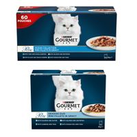 60 x 85g Gourmet Perle Wet Cat Food + 12 x 85g Gourmet Wet Cat Food Free! *