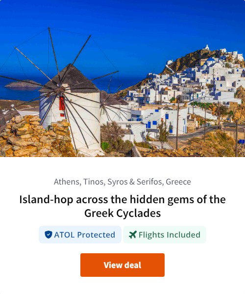 Island-hop across the hidden gems of the Greek Cyclades