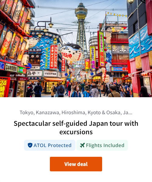 Spectacular self-guided Japan tour with excursions