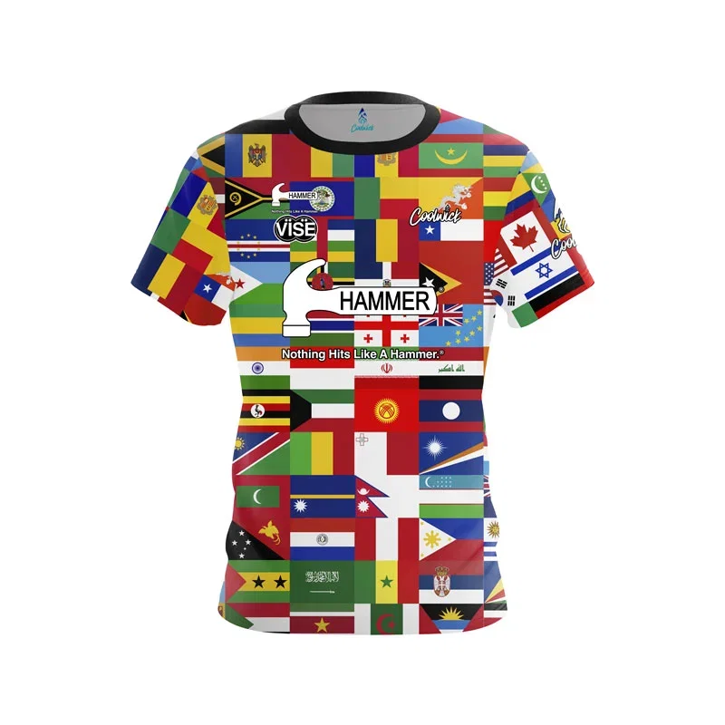 Image of Hammer Jakob Butturff All Over the World CoolWick Bowling Jersey