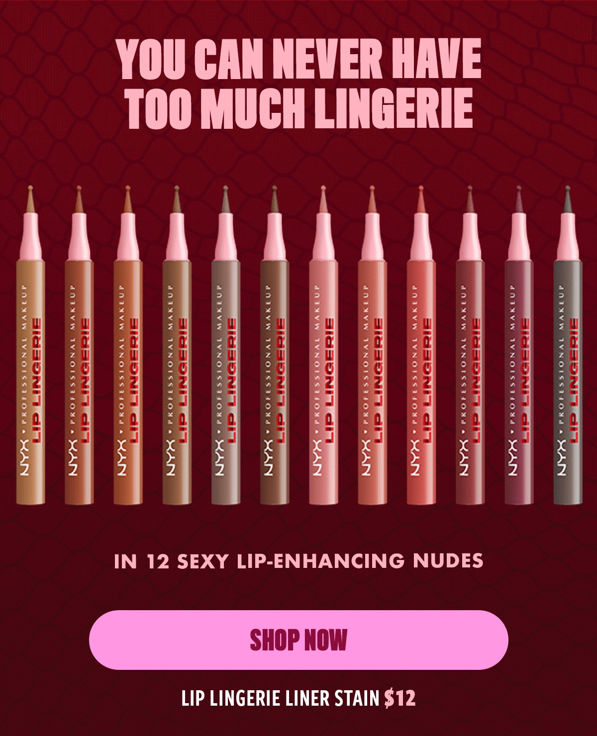 YOU CAN NEVER HAVE TOO MUCH LINGERIE
