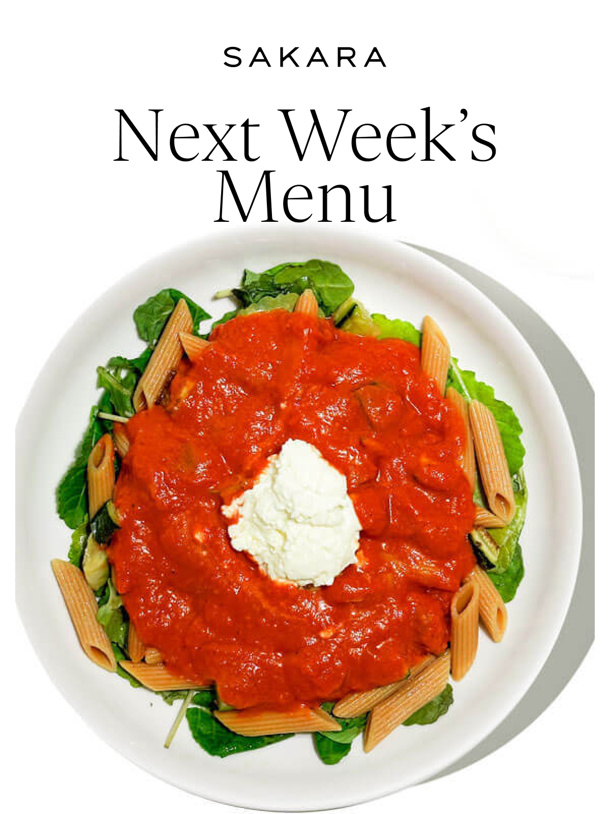 Next Week's Menu
