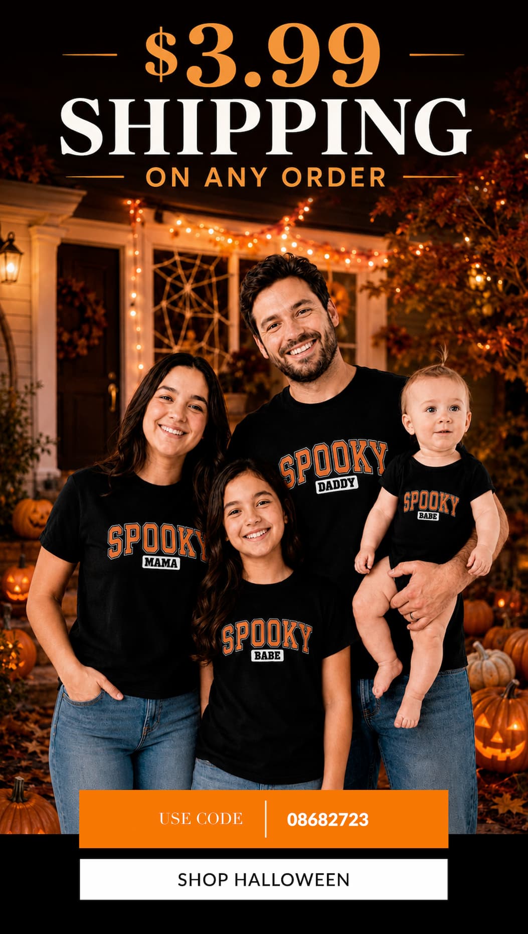 $3.99 shipping on any order