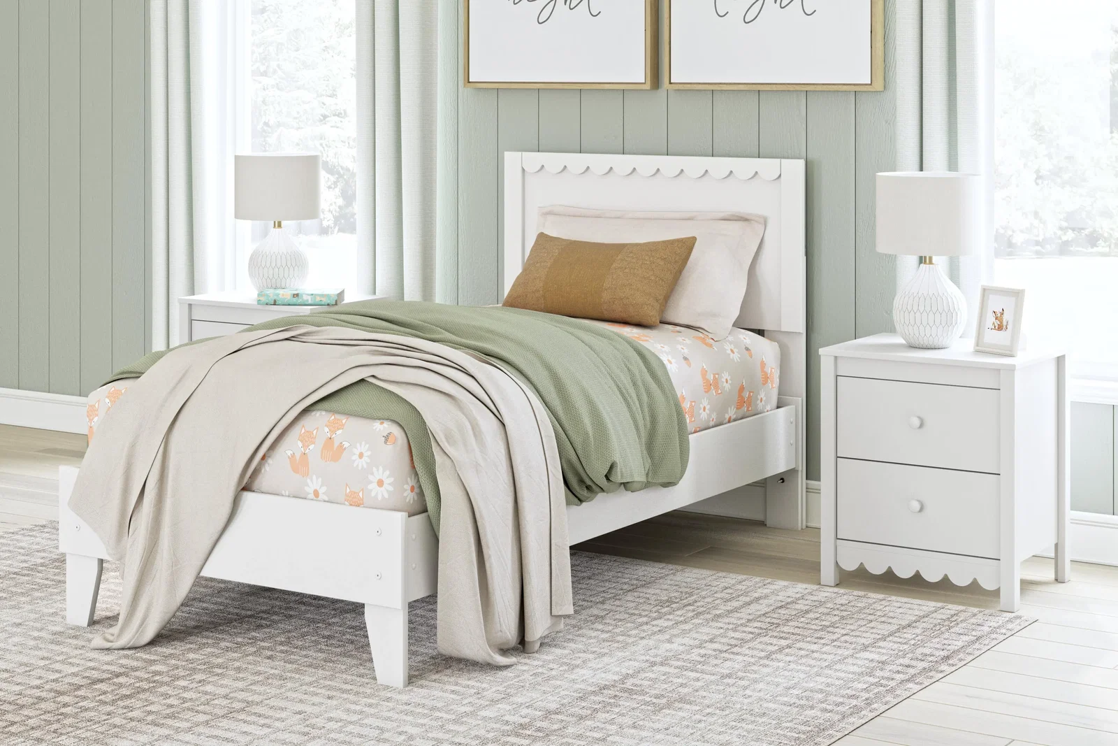 Signature Design by Ashley® Hallityn Twin Panel Platform Bed