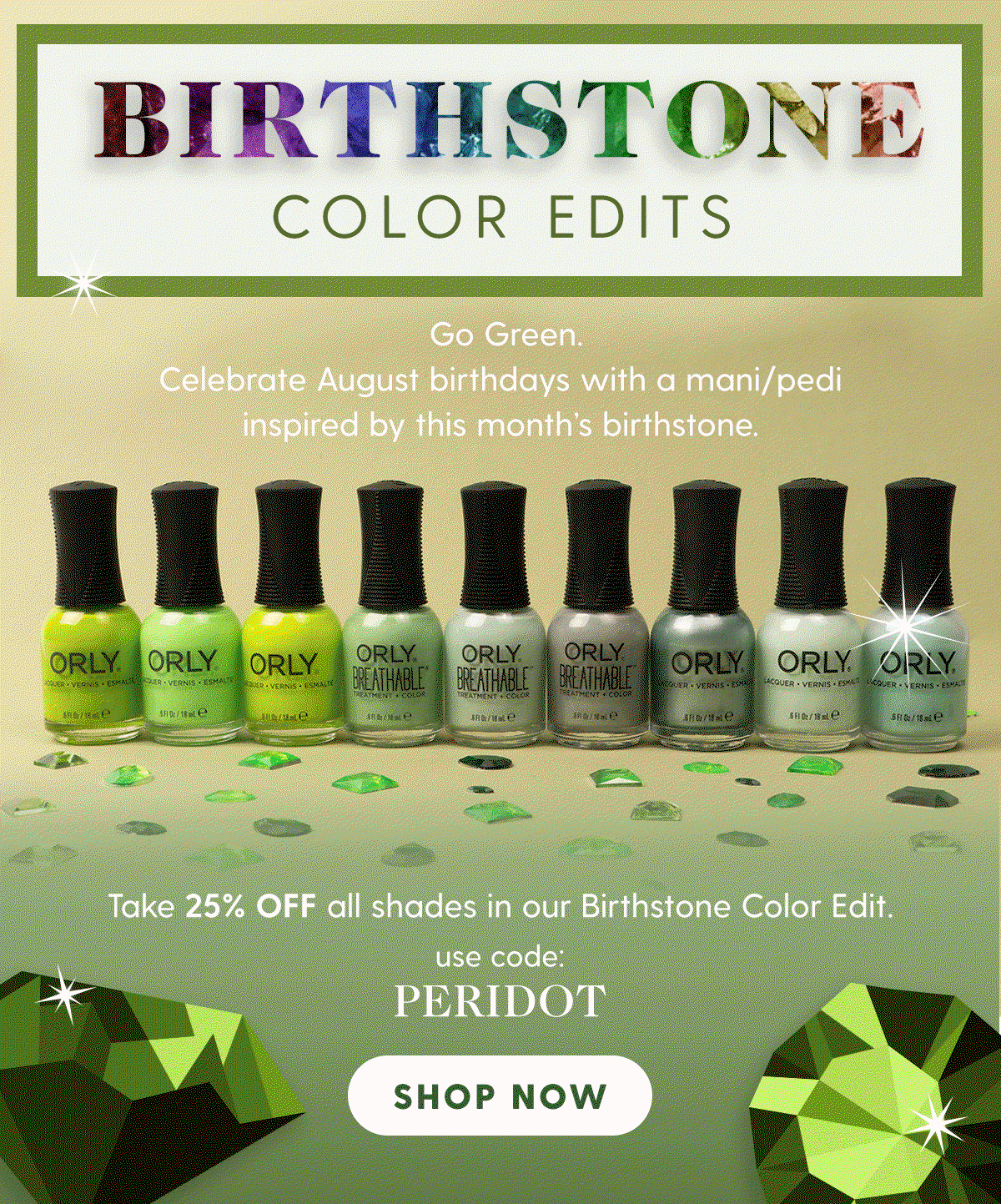 Flash Sale Birthstone Color Edit