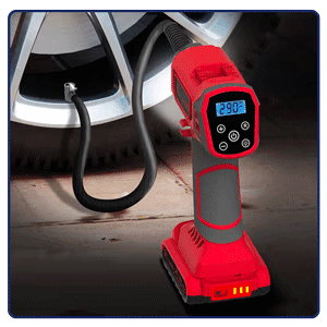 Cordless Tire Inflator Air Compressor by LivingSURE™