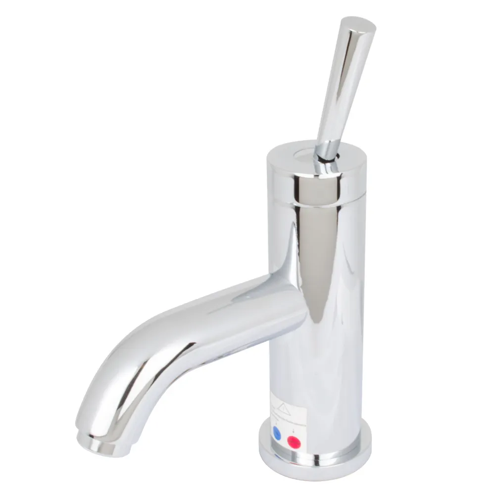 Llave mezcladora monomando para lavabo con desagüe automático