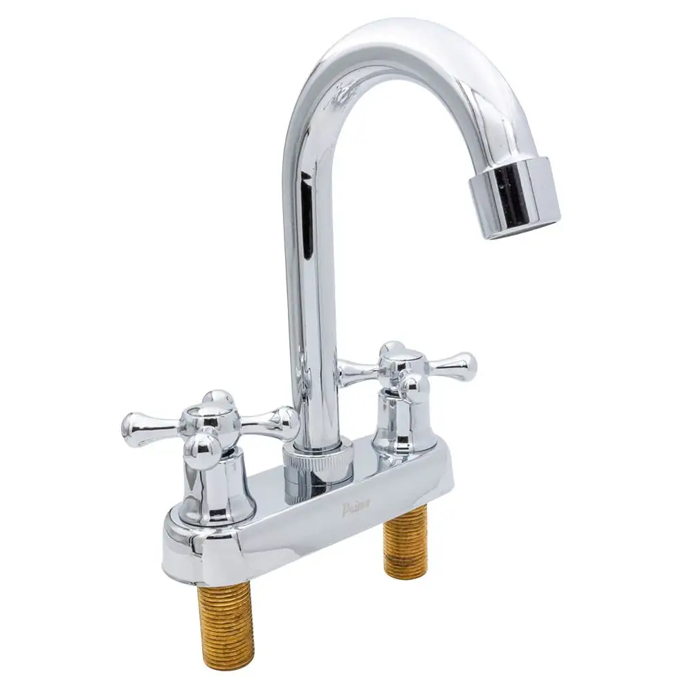 Mezcladora de 4” para Lavabo con Manerales de Cruceta, Primo Esencial, IUSA 