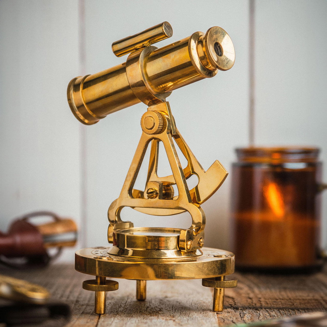 Image of Desktop Telescope with Compass