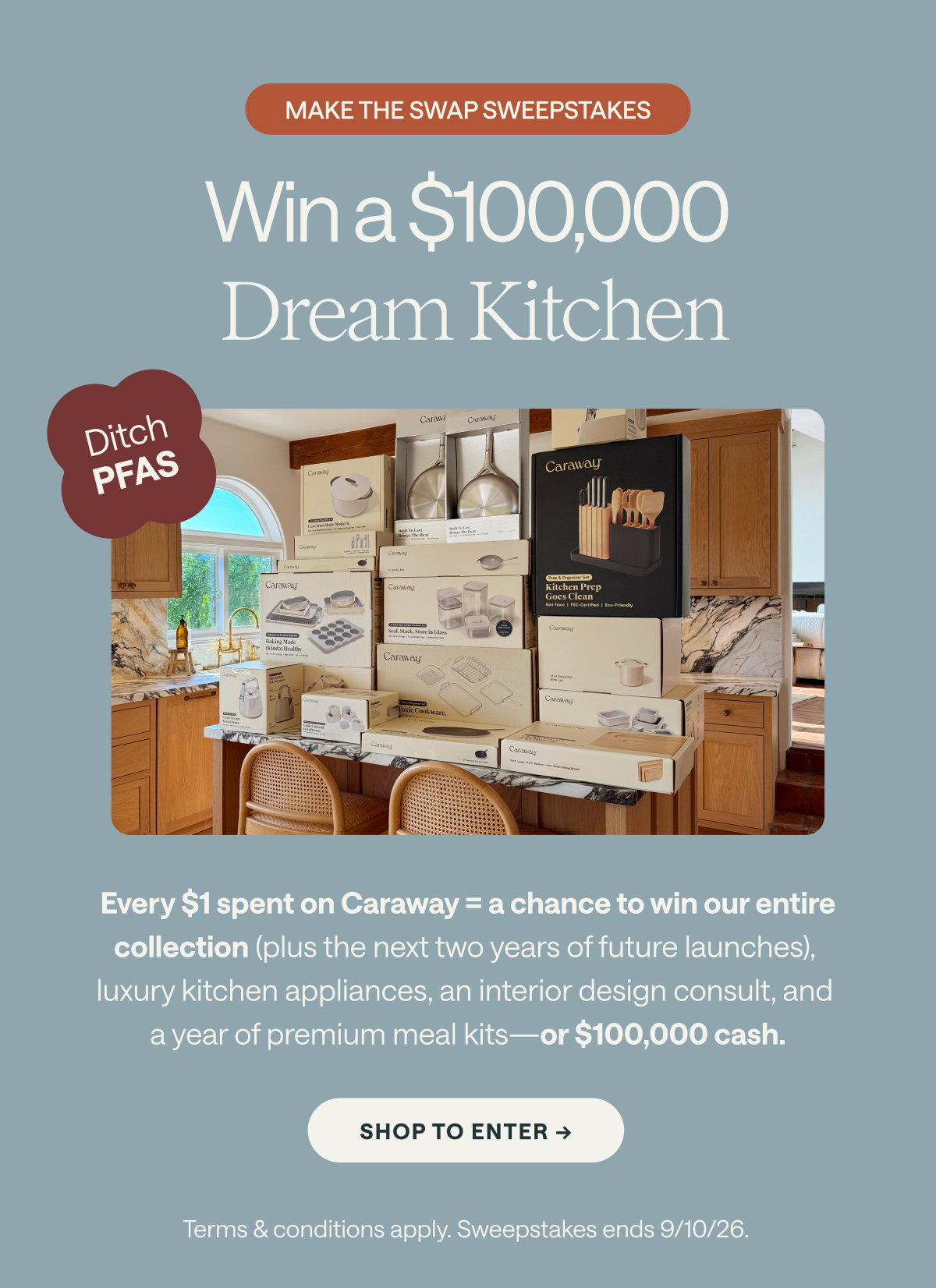 Win a $100,000 Dream Kitchen | Shop To Enter 