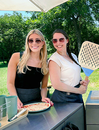 IKEA designers with grilling outdoor products