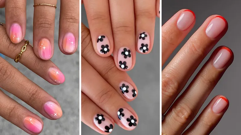 Images of short manicures 
