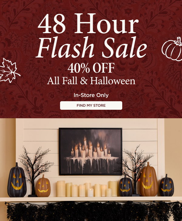 Fall and Halloween Flash Sale