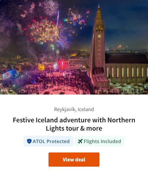 Festive Iceland adventure with Northern Lights tour &amp; more