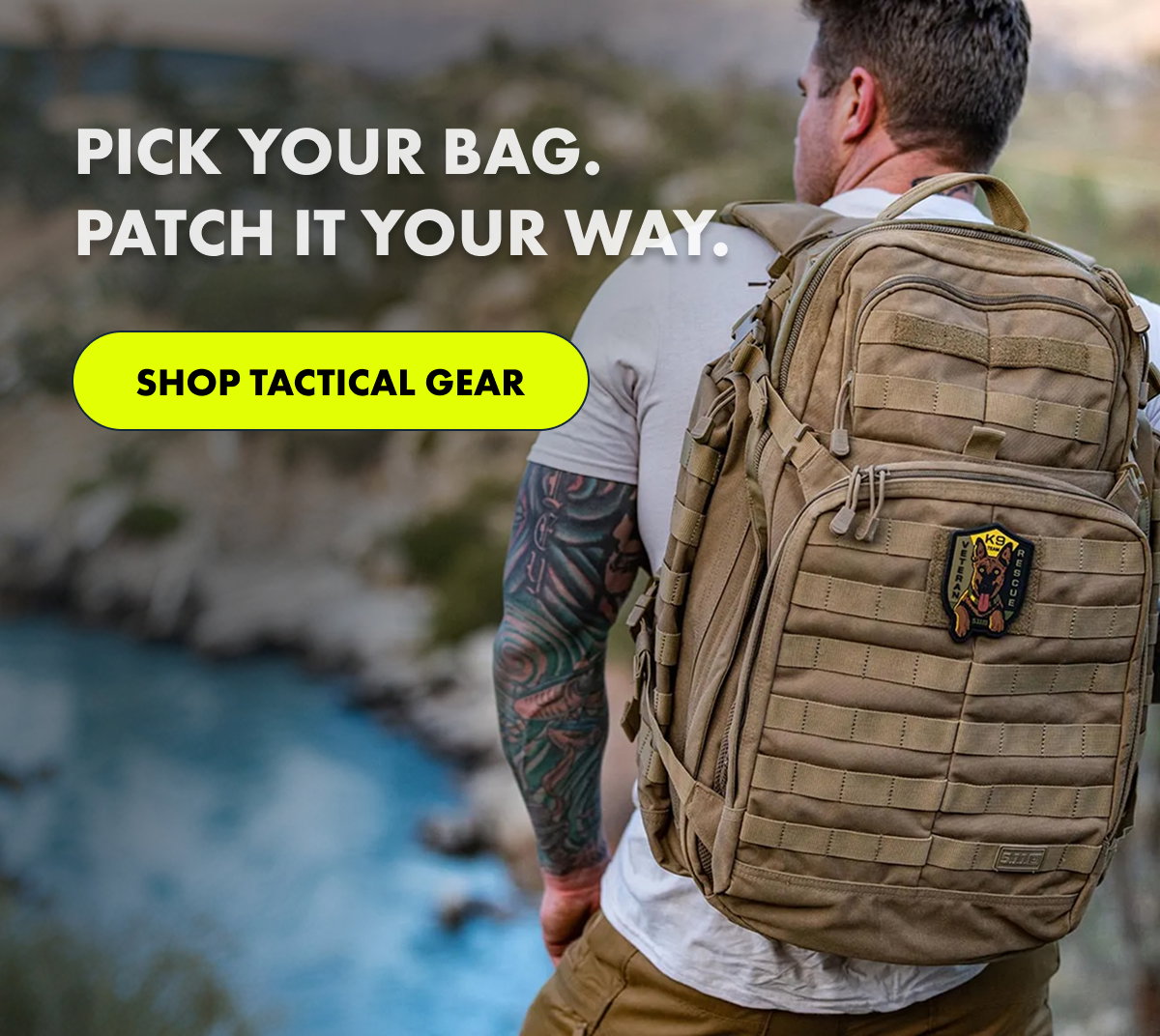 PICK YOUR BAG. PATCH IT YOUR WAY.