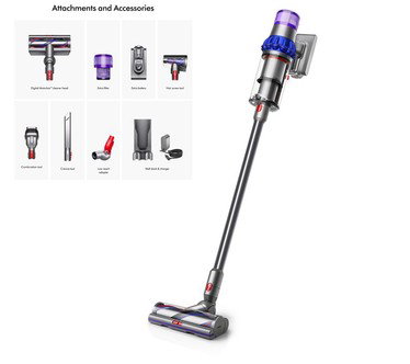 Dyson V15 Detect Pro Cordless Vacuum w/ 4 Tools & Extra Battery