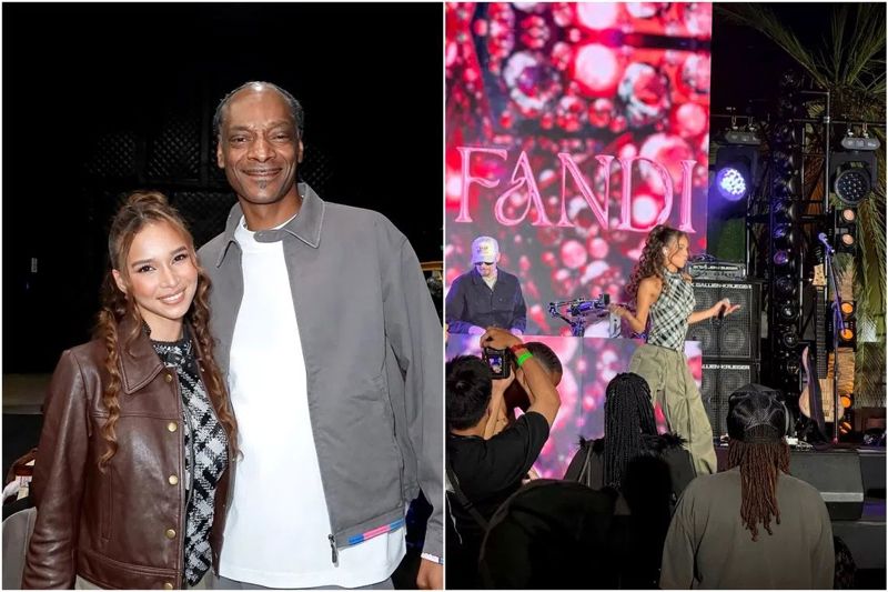 Singapore singer Iman, the daughter of football legend Fandi Ahamd, performs at US event, shares the
stage with rapper Snoop Dogg