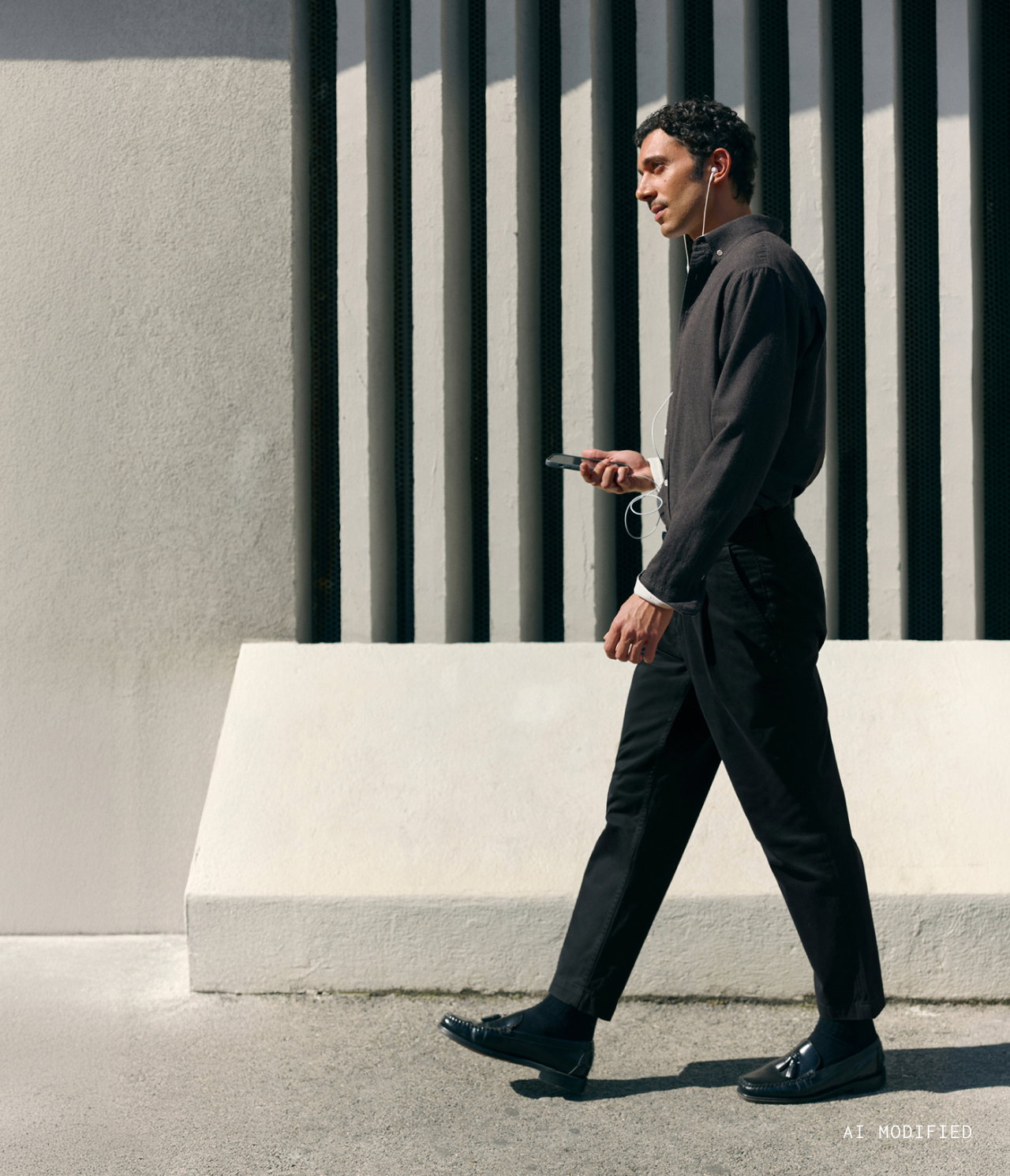 TAAMIR STRUCTURED PLEATED TROUSERS