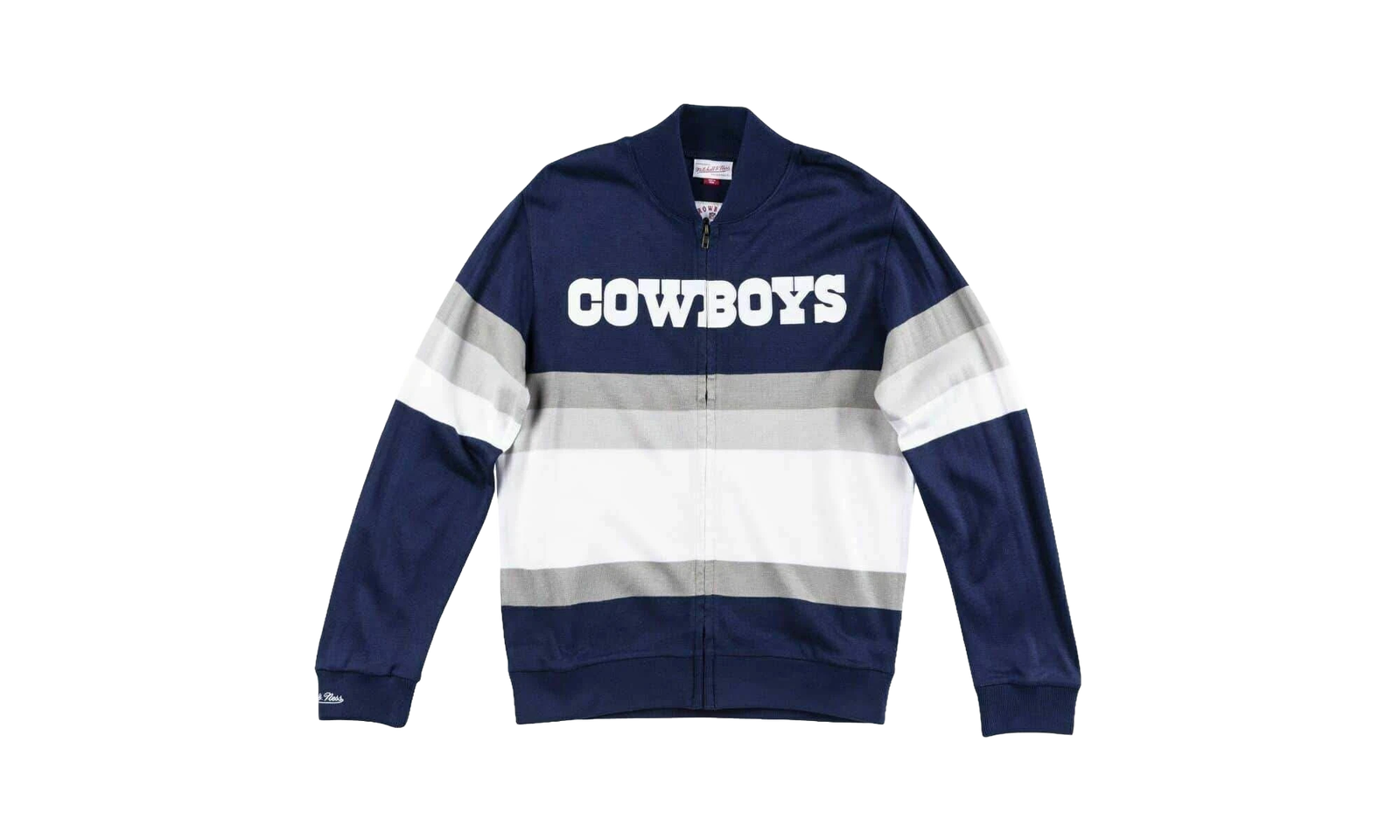 FRONT STRIPE FULL ZIP SWEATER 