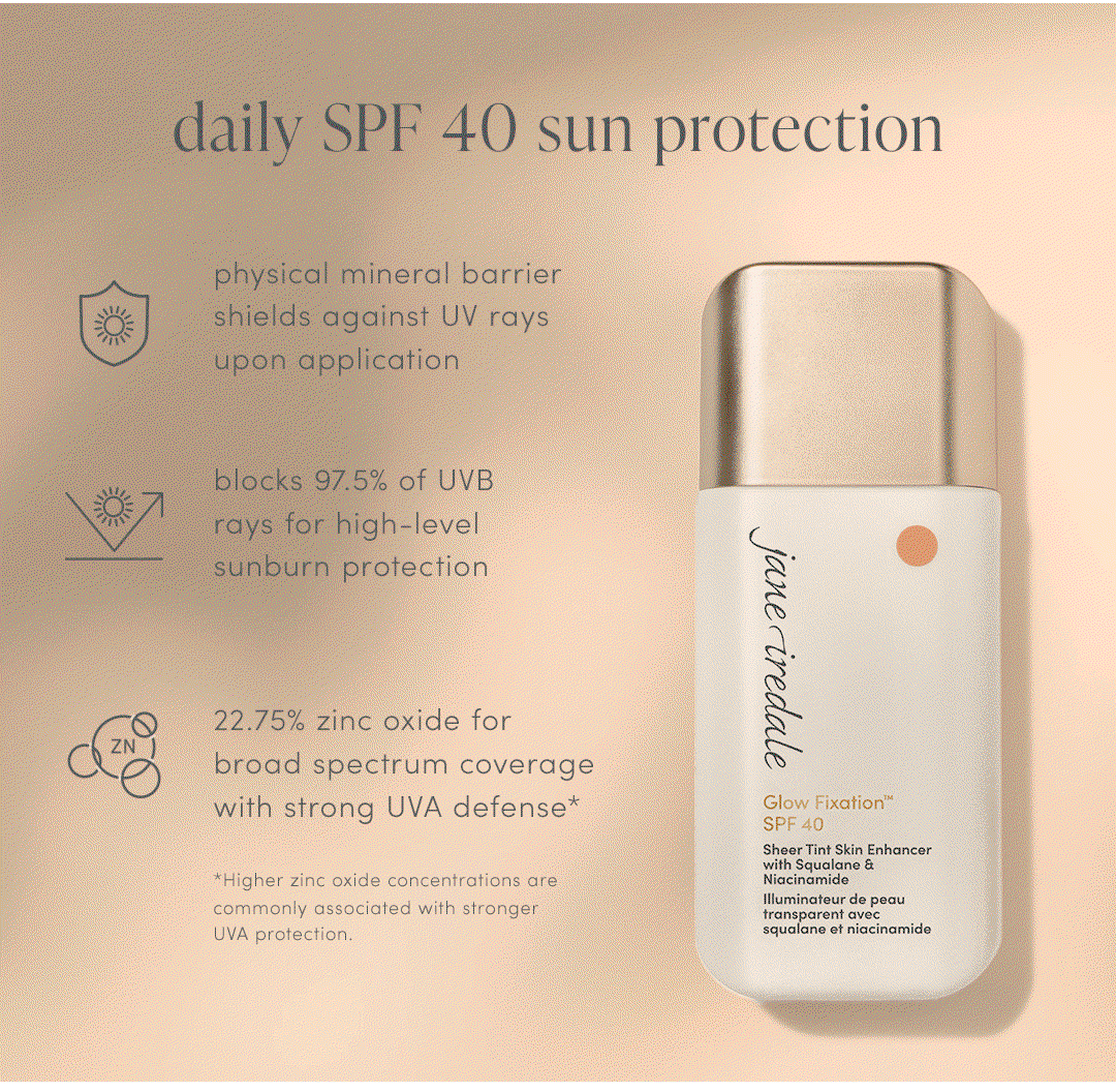 daily SPF 40 sun protection 