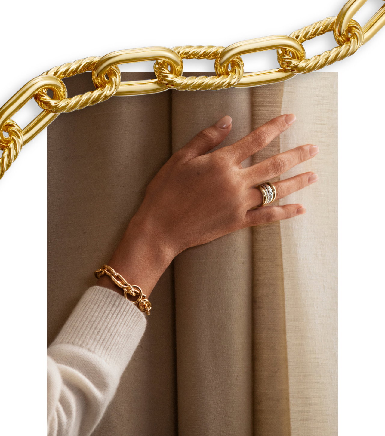 DY Madison® Toggle Chain Bracelet18K Yellow Gold, 11mm