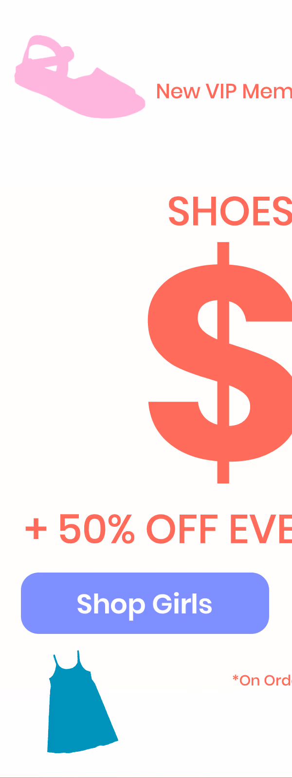 Shop Girls' Shoes from $7
