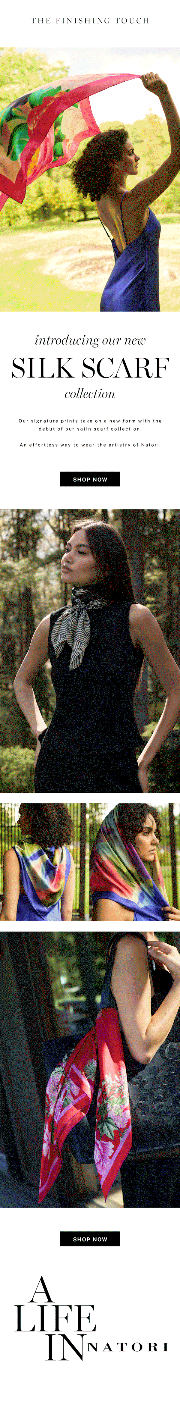 An effortless way to wear the artistry of Natori.