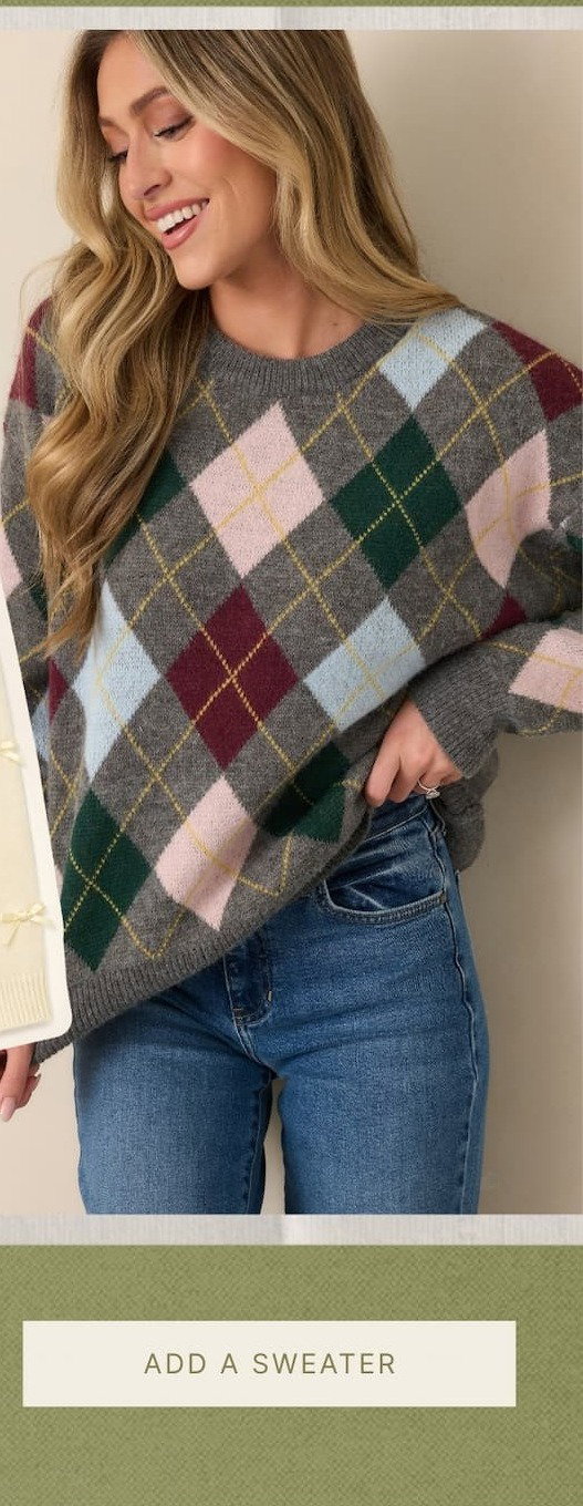 "Add a sweater."