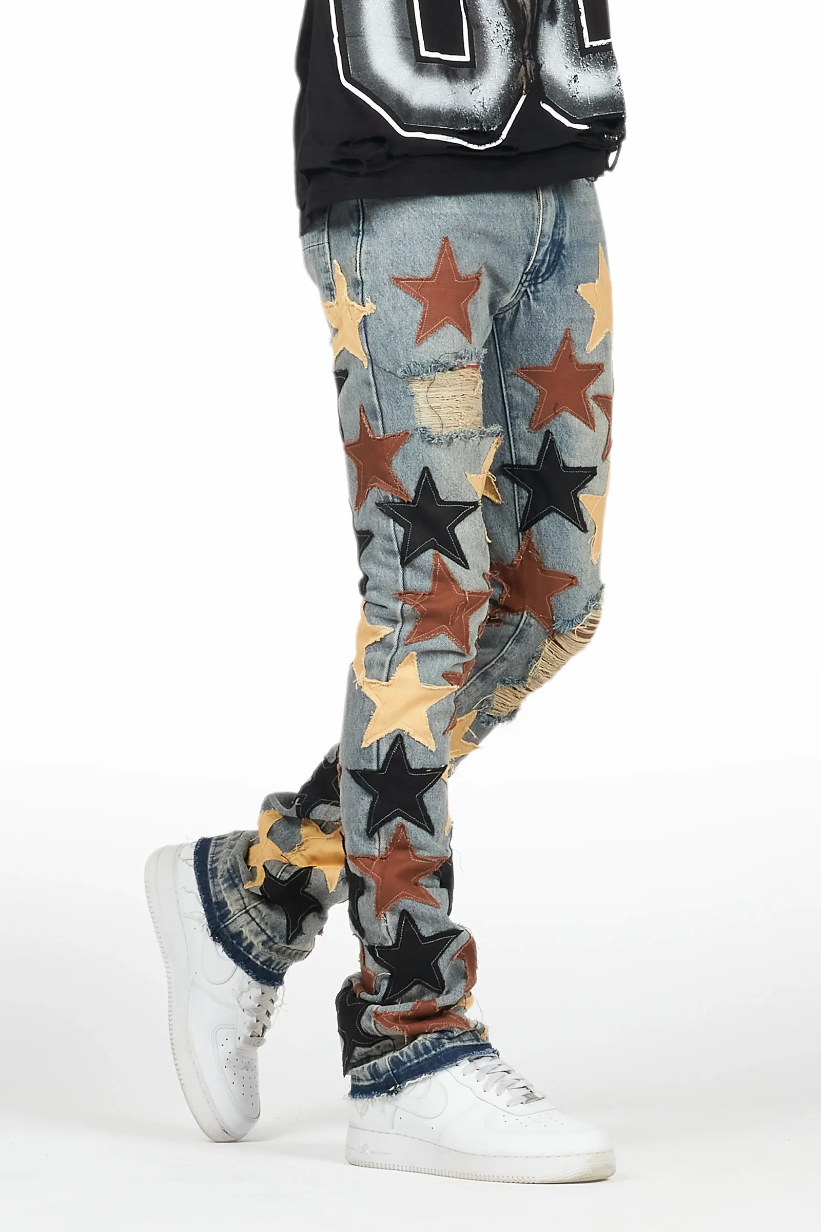 Image of StarLane Tint Stacked Flare Jean