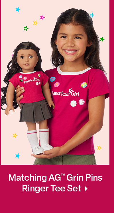 Matching AG™ Grin Pins Ringer Tee Set 