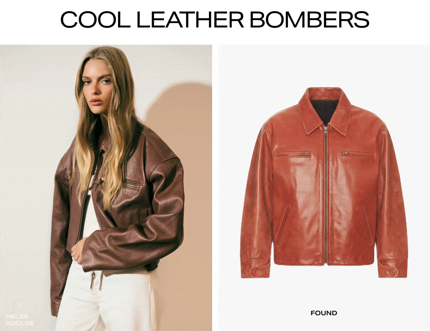 Shop Cool Leather Bombers