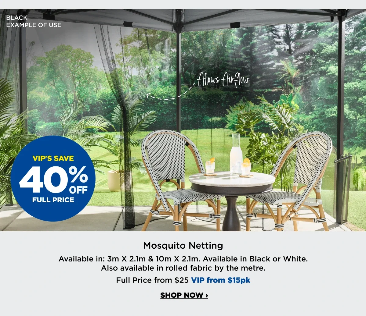 Mosquito netting