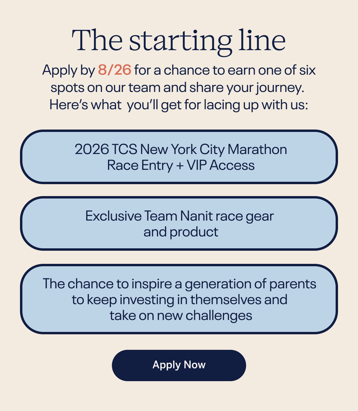 The starting line