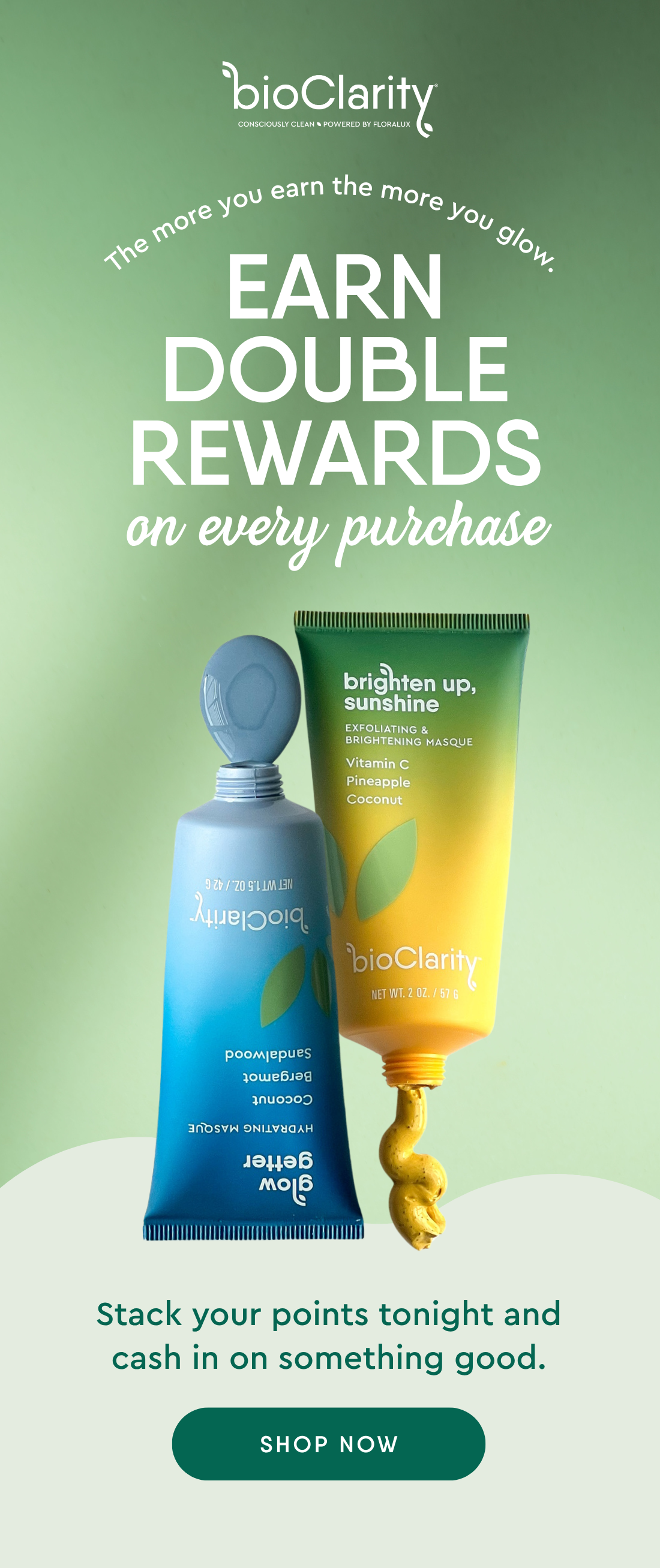 Earn Double Rewards on every purchase