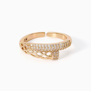 Marlyn by Marlyn Schiff Adjustable Pavé Crystal Wrap Ring