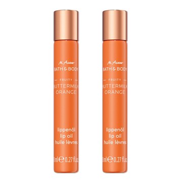 M. Asam Bath & Body Buttermilk Orange Lip Oil 2-pack