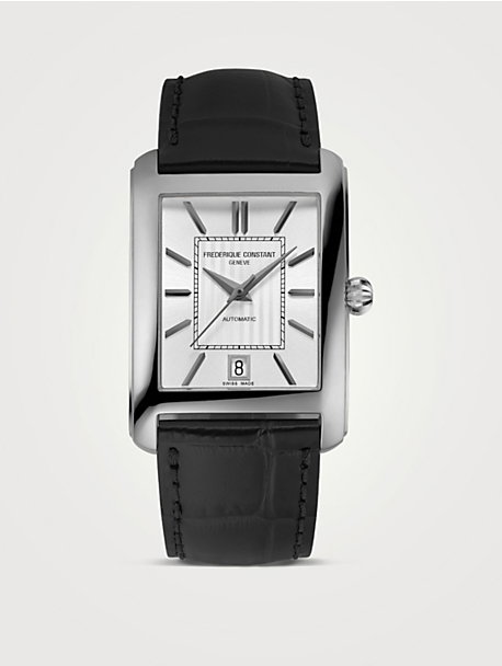 Classics Carrée Leather Strap Watch