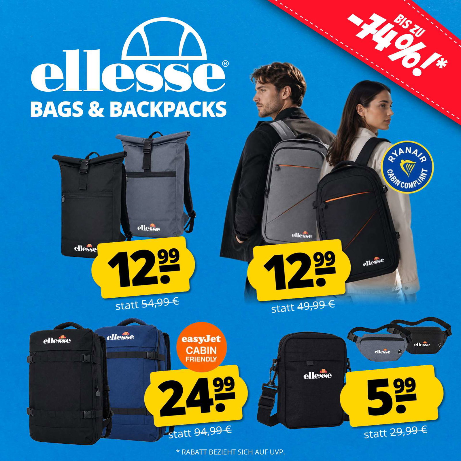 ellesse Taschen & Rucksäcke ab 5,99€!