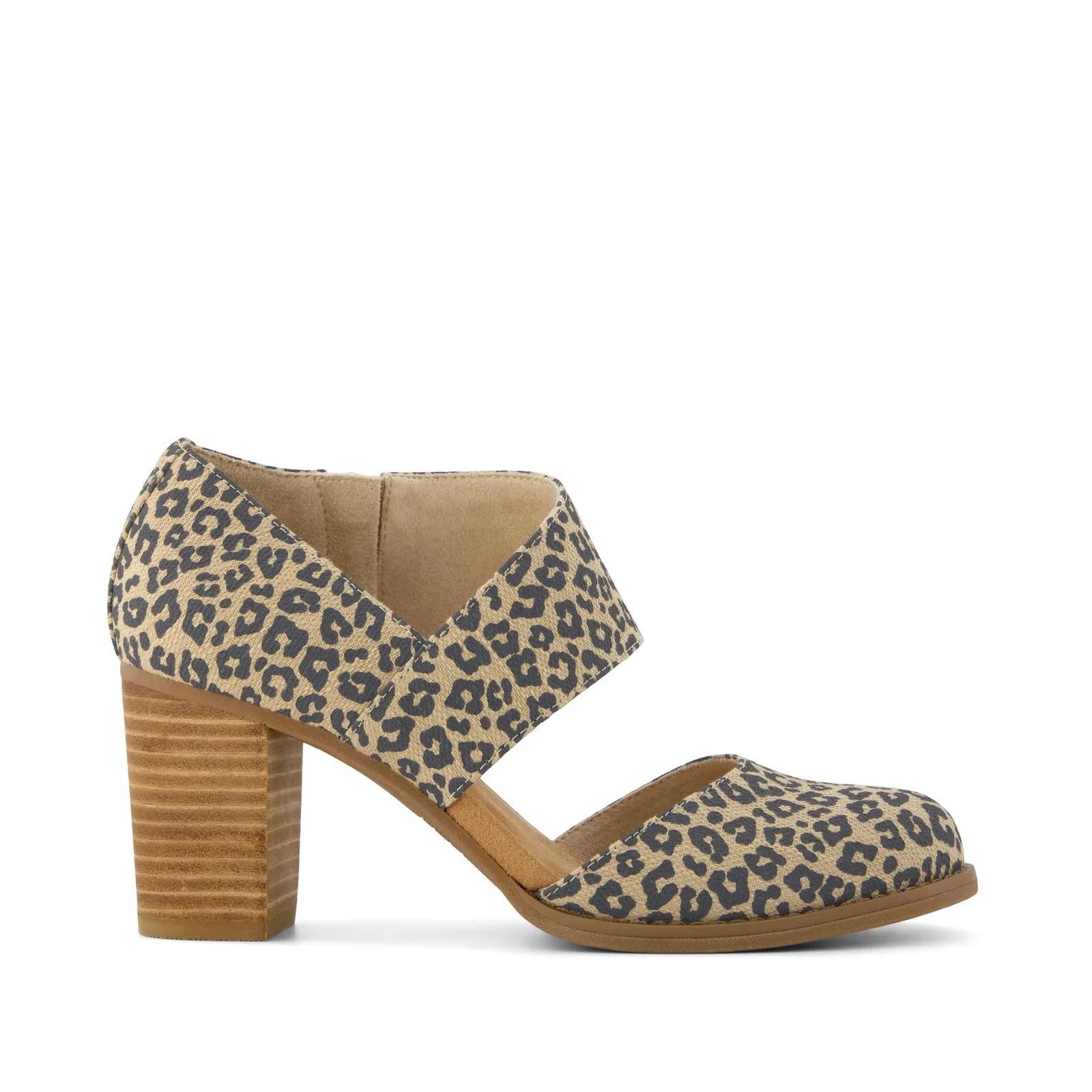 Image of Womens Milan Nova Heel Leopard Print