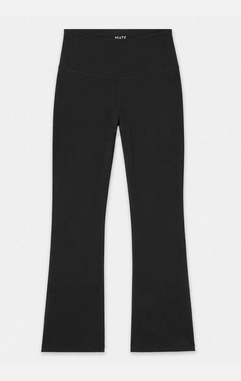 Organic Stretch Bootcut Pant in Jet Black