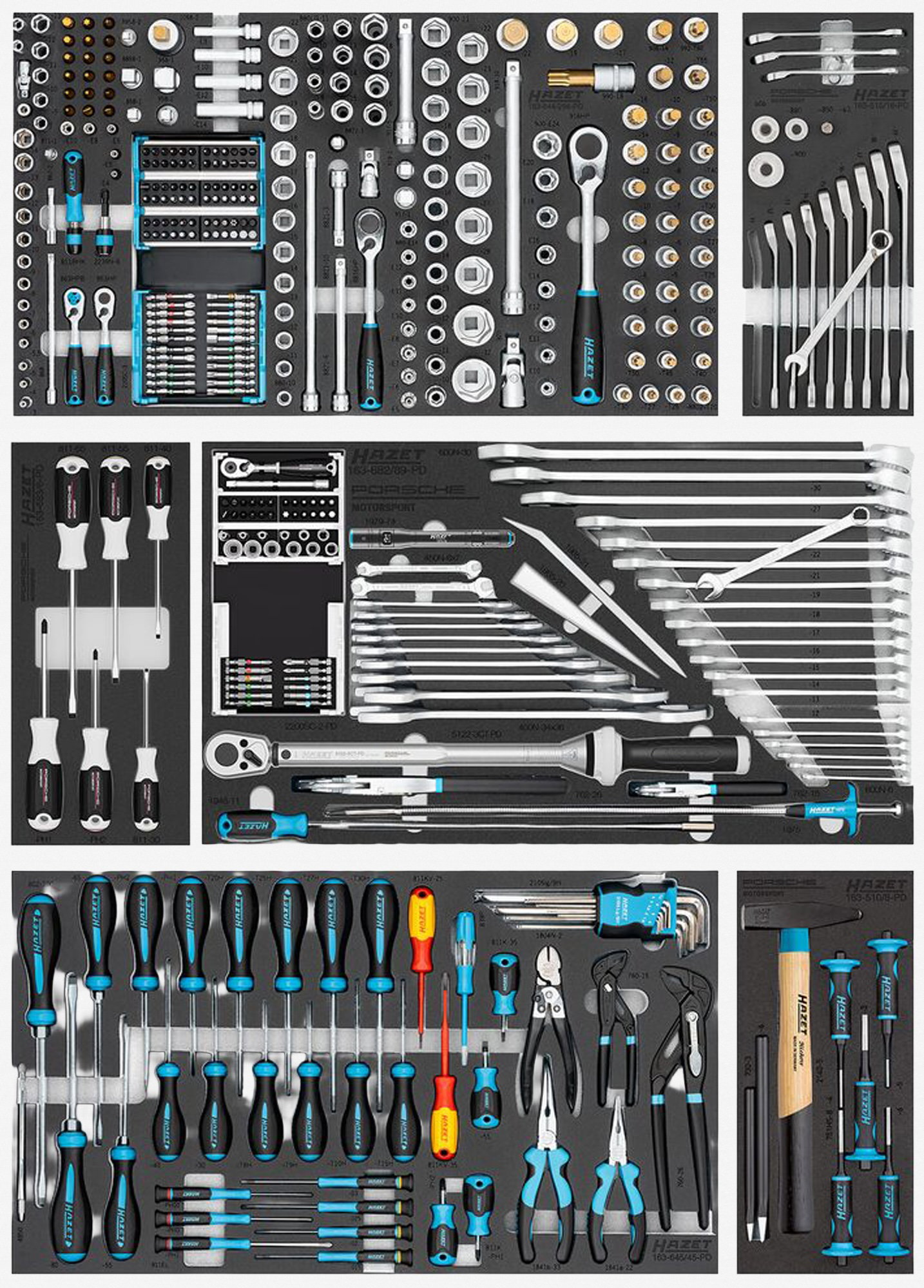Porsche Rolling Tool Cabinet Contents