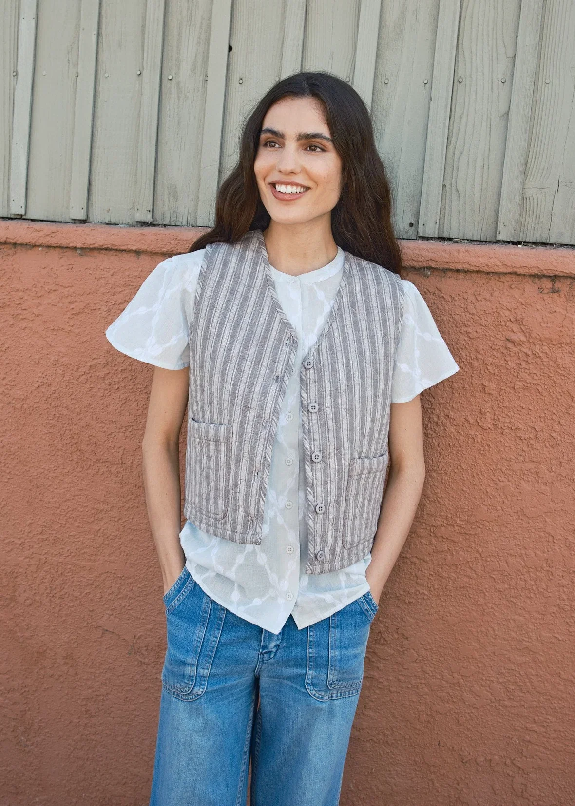Image of quilted vest | spring 26 | scribble