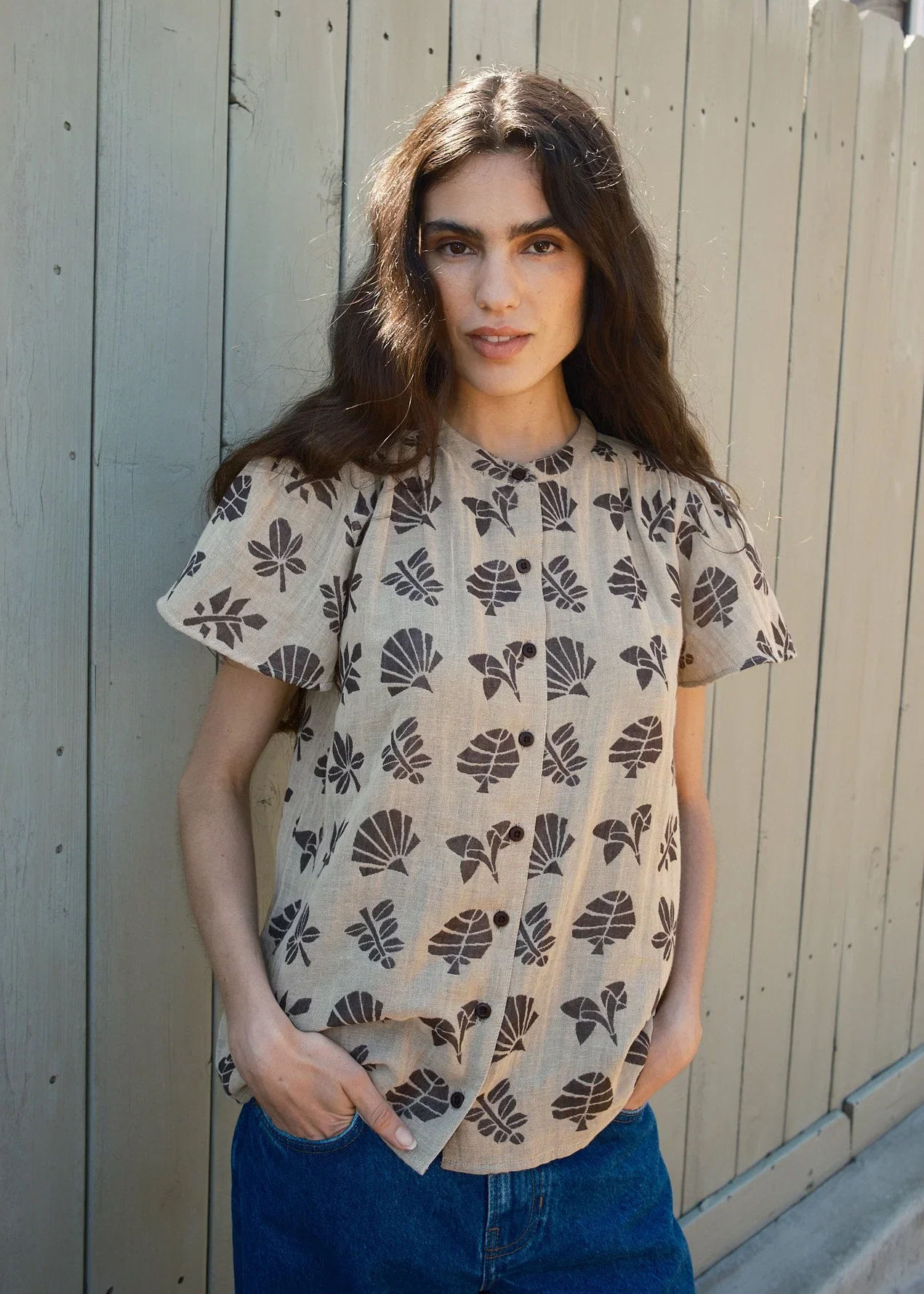 Image of kenna top | spring 26 | wheat