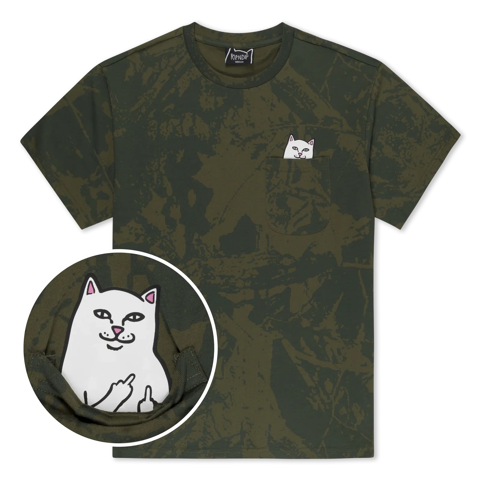 Image of Lord Nermal Pocket Tee (Forest Camo)