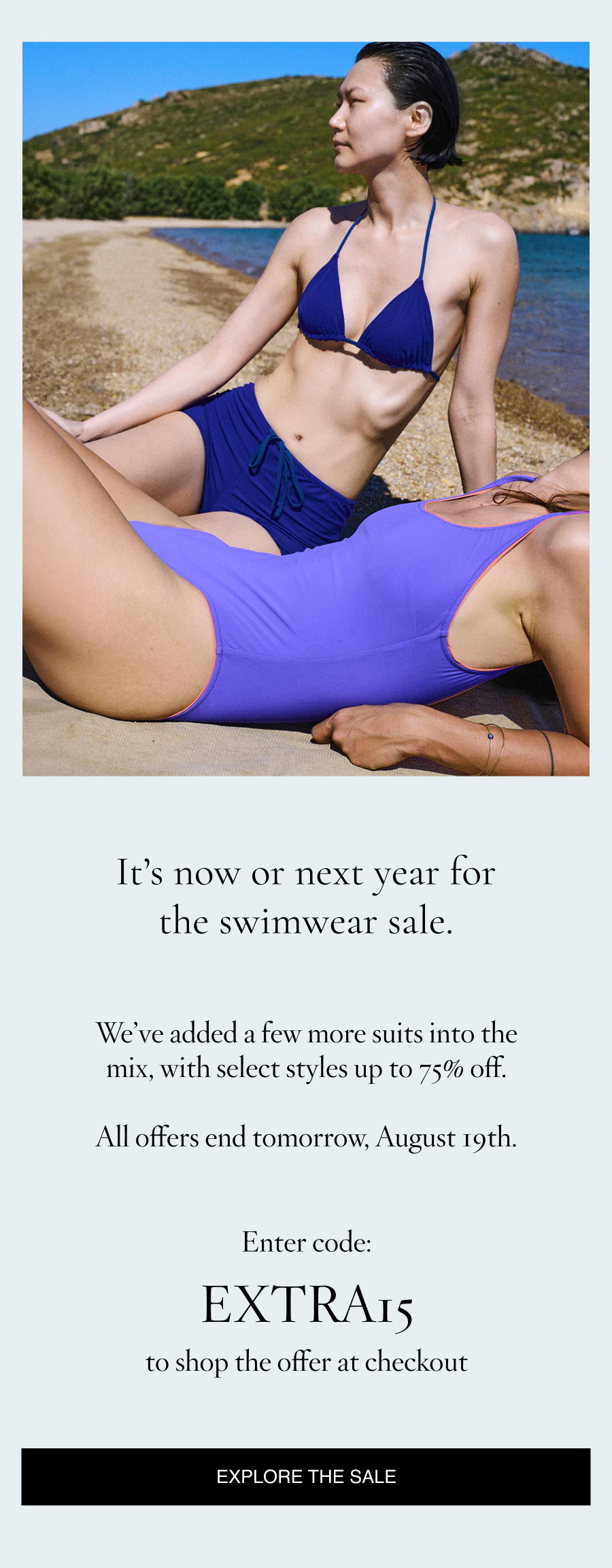 Shop swim styles up to 75% off