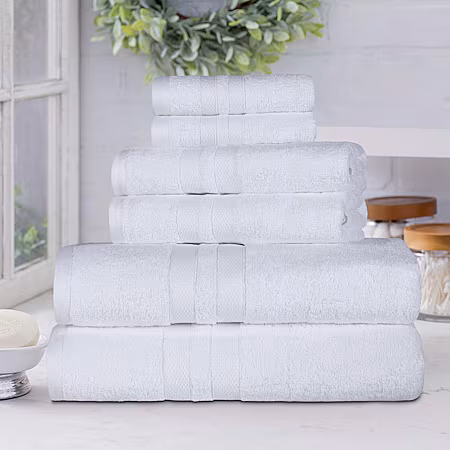 Image of SUPERIOR® Ultra Collection | 100% Cotton 6-pc. Quick Dry Solid Bath Towel Set