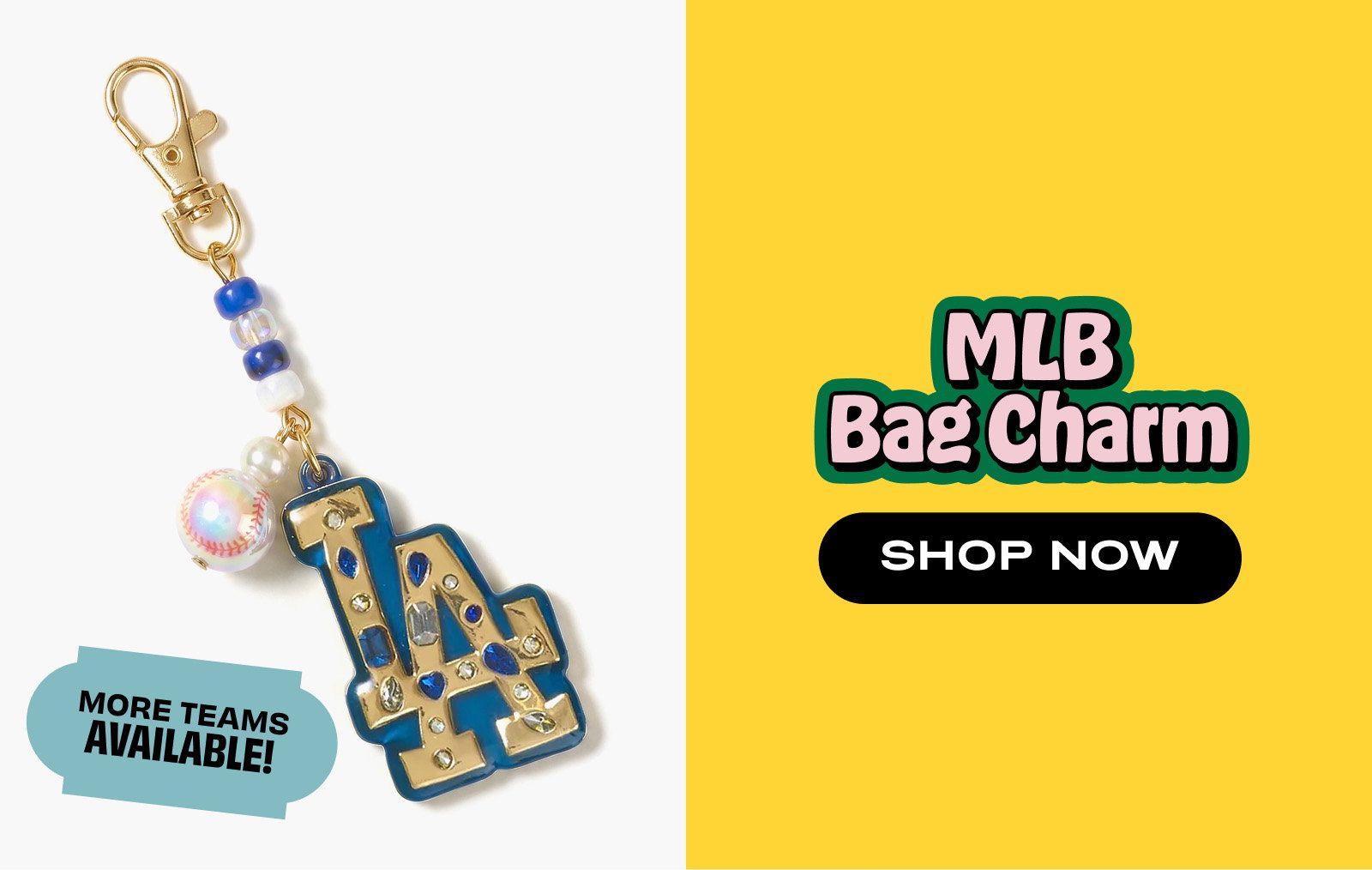 MLB Los Angeles Dodgers Bag Charm