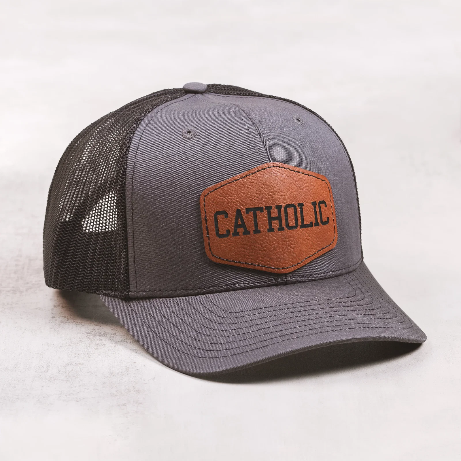 Catholic Richardson Leather Patch Ball Cap