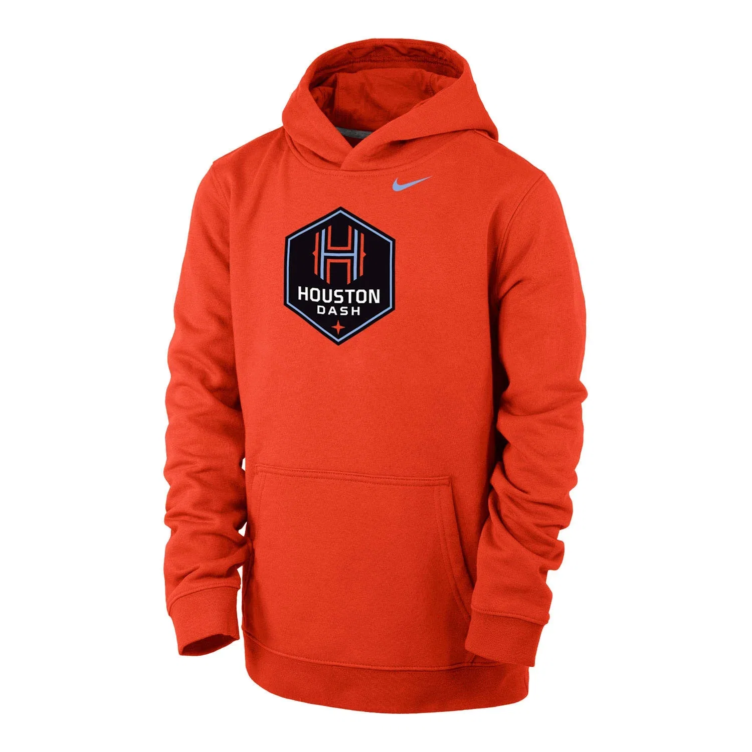 Image of Youth Houston Dash Nike Orange Crest Hoodie