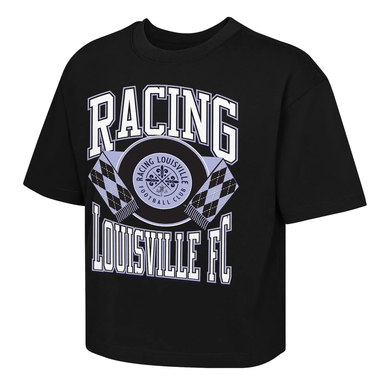 Image of Youth Racing Louisville FC Stack Short Sleeve Boxy Tee